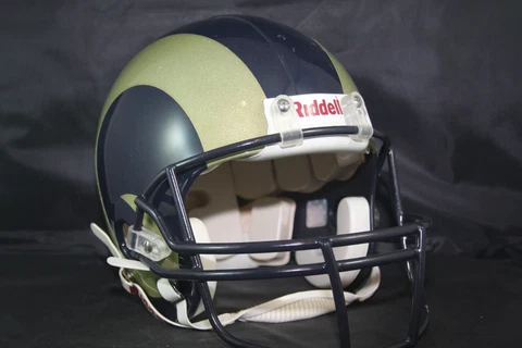 Vtg St. Louis Rams Authentic Riddell VSR4 Proline Football Helmet Exc 127 Cover