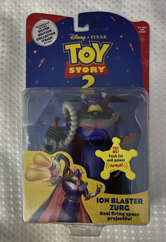 Vintage Toy Story 2 Silver Edition Ion Blaster ZURG Action Figure Mattel 1999 Cover