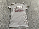 Aero Womens T Shirt Medium Short Sleeve Gray Casual