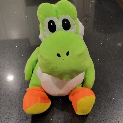 "Super Mario Bros Yoshi Jumbo Peluche 22"" Tortuga Grande Nintendo 2019 Shell Pocket" Foto 1 de 4
