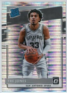 2020-21 Optic Basketball Tre Jones Silver Pulsar Prizm # 188