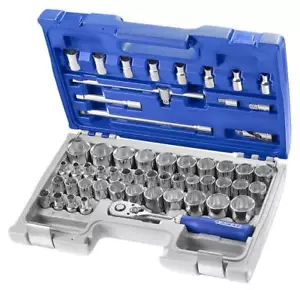 Expert By Facom E032909 55 Piece 1/2" Drive Metric, AF & Torx Socket Set  - Picture 1 of 2