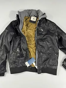 CREATMO US Herren Kunstlederjacke Motorradjacke wasserdicht winddicht Gr. L - Bild 1 von 8