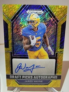 2023 Prizm Draft Picks Jared Wayne FOTL Goldschimmer Auto/15 RC Trikot Match - Bild 1 von 3
