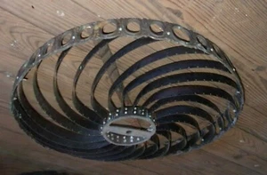 ANTIQUE Bronze Chandelier Parts 20" DIAMETER X 3 1/2" Tall - Picture 1 of 4