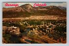 Durango CO-Colorado, Aerial Of Animas Valley Vintage Postcard