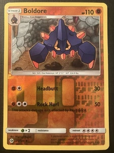 Boldore 70/149 Pokemon Sun & Moon Base Set 2017 Reverse Holo - Picture 1 of 2