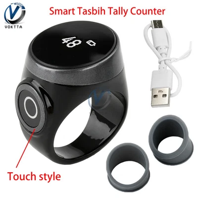Smart Zikr Ring: Digital Tasbih Counter, Vibration Reminder, Waterproof - Image 1 of 4