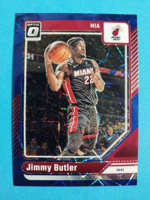 Óptica Panini Donruss 2024-25 - Jimmy Butler #142 Blue Velocity Prizm Heat Foto 1 de 2