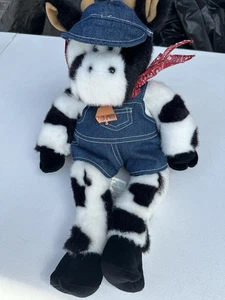 COSTRUISCI UN ORSO MUCCA HOLSTEIN BIANCO E NERO CON TUTA CAPPELLO E CAMPANA MUSCHIO! - Foto 1 di 6