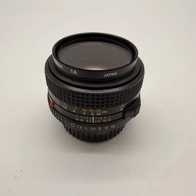 Minolta MD 50mm f/1.7 Lens – Made in Japan – Manual Focus Prime – Excellent  - Image 1 of 4