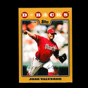 2008 Topps Update #180 Jose Valverde - Gold Parallel (#960/2008) - D'Backs - Foto 1 di 2