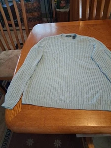 Liz Claiborne Women's Sweater Size  XL Long Sleeve Pullover Sky Blue Cable NWOT - Picture 1 of 5