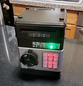 Elektronisches Sparschwein Geldautomat Passwort Spardose Bargeld Münzen mit Passwort getestet - Bild 1 von 7
