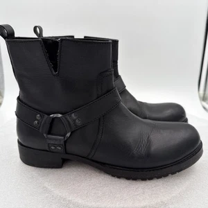 New Vintage Foundry Morgan Biker Combat Boots Black Leather Women's US 10 EU 41 - Bild 1 von 14