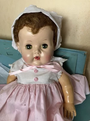 1950’s American Character 15”Tiny Tears Doll/Original Outfit, Box and Playpen - Image 1 of 4