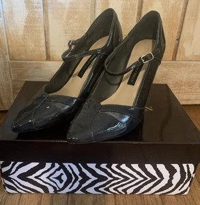 Zapatos de tacón alto Dana Buchman acero gris charol. Talla 7,5 - Imagen 1 de 8