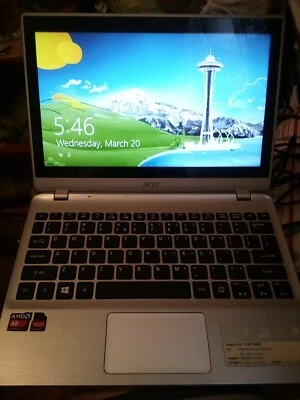 Acer Aspire V5,4Core-122p.AMD A6.Pantalla táctil.500gbHDD,4GBRAM.Win8.Fan Occ ruidoso - Imagen 1 de 4