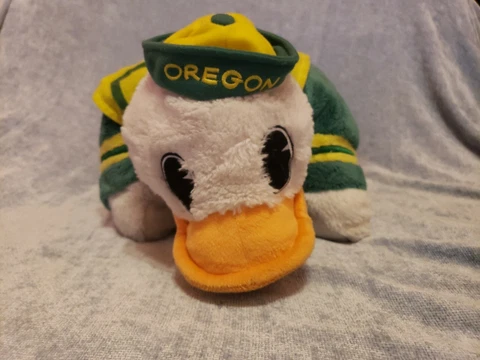 Oregon Ducks Mascot Stadium Pillow Pet Authentic NCAA PAC12 2014 Sailor Plushy Cover
