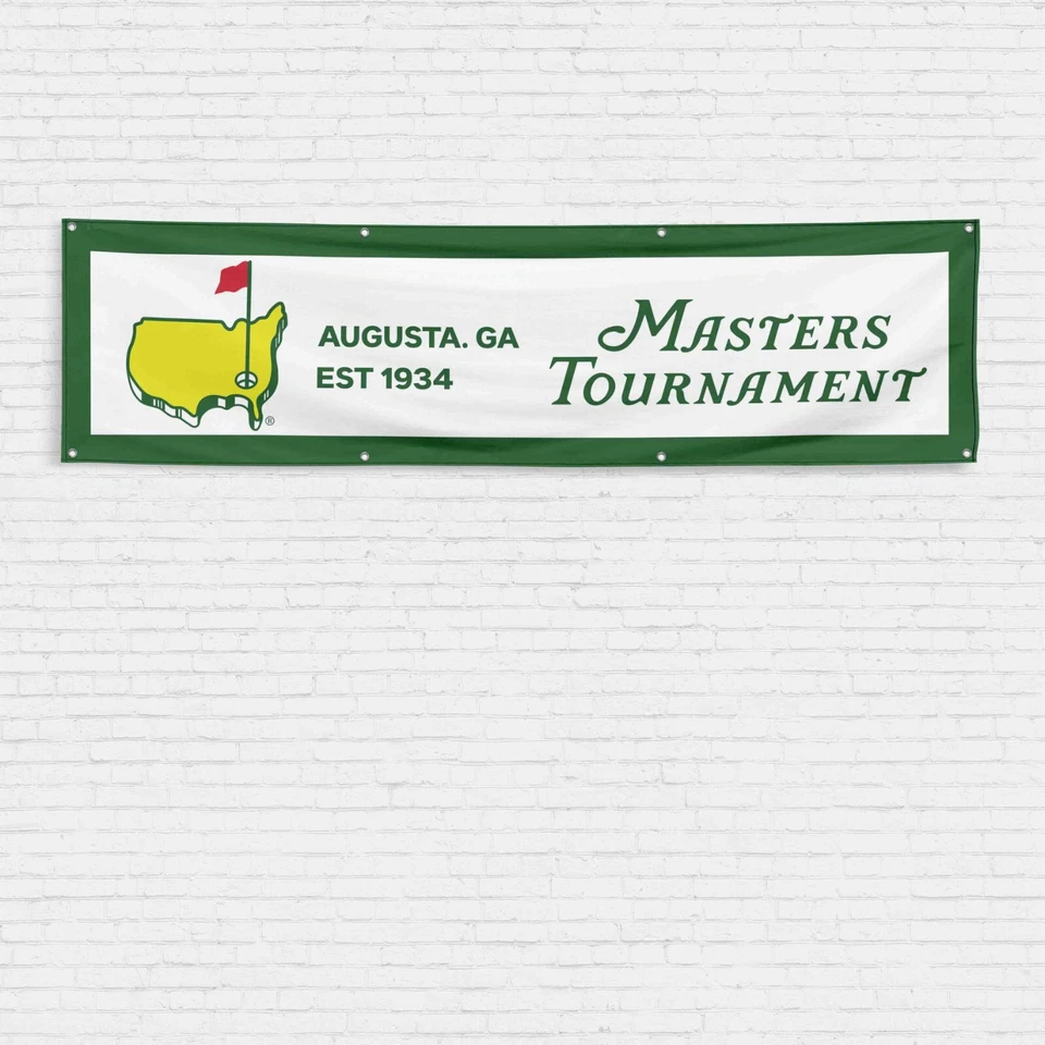 Bandera para fanáticos del golf Augusta 2x8 pies Georgia National Club Masters Torneo Banner Foto 1 de 1