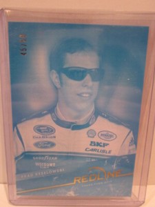 2013 Press Pass Redline Blue #29 BRAD KESELOWSKI #/50