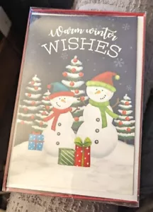 Weihnachtskarten ""Warme Winterwünsche"" Grußkarten - Bild 1 von 3