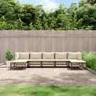 Vidaxl 7 Piece Garden Lounge Set With Cushions Anthracite Poly Rattan