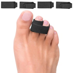 ZenToes Broken Toe Buddy Wraps Cushioned Bandages Hammertoe Straightener Splint - Picture 1 of 13