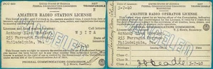 1940 Amateur Radio Station & Operator License FCC Issued Ham W3ITA Philadelphia - Picture 1 of 3