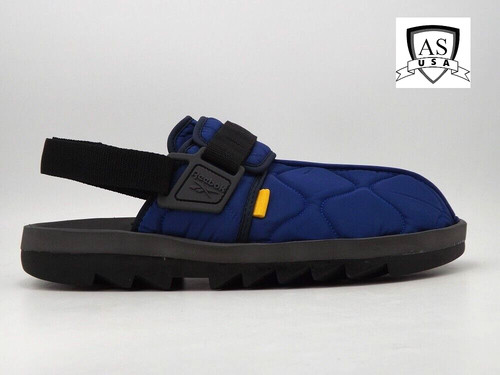 Sandali Reebok Classics Beatnik tela trapuntata vintage uomo 13 blu nuovi GW8325