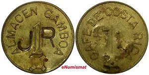 COSTA RICA COFFEE TOKEN • ALMACEN GAMBOA / CAFE DE CR "JR" Countermarked (633) - Picture 1 of 3
