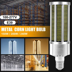 LED Corn Light High Bay Fixture Bulb Factory Industrial 150W/200W/240W E39 Bulb - Picture 1 of 14