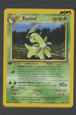 Bayleef 1. Edition | Neo Genesis 29/111 | Pokemon Karte EN NM Lorblatt 2000 - Bild 1 von 3