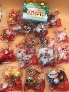 Ty Teenie Beanie Boos McDonalds Plush Toys 2017 Full Set Of 15 NIP with Box - Picture 1 of 5