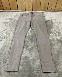 VINCE Welt Pocket Skinny Jeans Womens 32 Gray Marbled Laser Stretch Denim - Picture 1 of 15