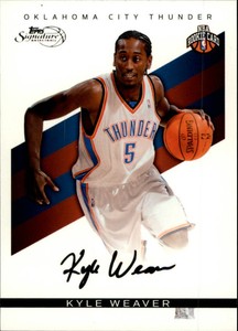 2008-09 Topps Signatures Basketball Facsimile Black #TS-KW Kyle Weaver 247/289