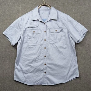 Camiseta Duluth Trading para Mujer XL Algodón Botón Camisa Bolsillos Manga Informal Safari - Imagen 1 de 11