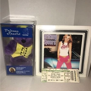 Britney Spears SENSATIONAL Bear Limited Edition W/Vintage Concert Ticket - Picture 1 of 11