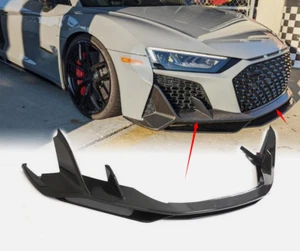 For Audi R8 V10 GT 2022-2024 Dry Carbon Fiber Front Bumper Lip Spoiler Splitters - Picture 1 of 13