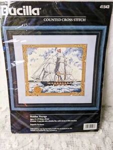Kit punto de cruz contado BUCILLA #41543 MAIDEN VOYAGE 1996 NUEVO 14 x 12" - Imagen 1 de 3