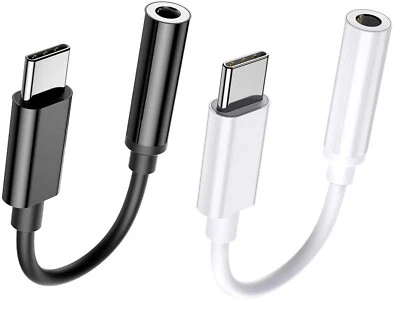 USB-C Typ C auf 3,5mm AUX Kopfhörer Klinke Adapter Set für iPhone 16/Android Handy - Bild 1 von 4