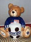 Oreo Teddy Bear Cookie Jar Patriotic 6th in Series 2002 Flag Houston Harvest.