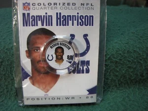 Marvin Harrison Colts 2004 NFL Properties Colored Statehood Quarter sellado - Imagen 1 de 2