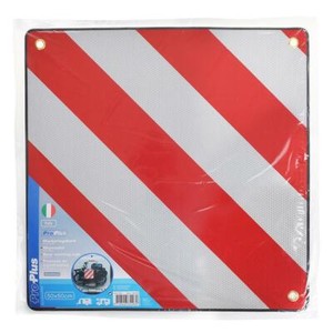 Alu-Warntafel Italien 50x50cm 361230 Warnschild Warntafel Fahrradträger