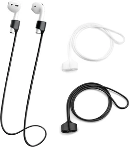 2 PCS Magnetic Anti-Lost Straps Soft Silicone Wireless Earbud Lanyards for Sport - Picture 1 of 6