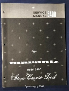 Originale Marantz 5400 / Manuale di servizio ponte cassette stereo - Foto 1 di 1