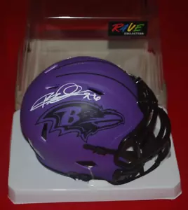 ROD WOODSON Baltimore Ravens Signed RAVE mini helmet Beckett COA 2W648046 - Picture 1 of 3