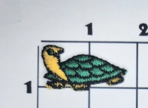 Parche Tortuga Marina Bordado Coser Apliques Vintage Uniforme Disfraz Upcycle - Imagen 1 de 1