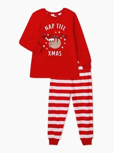 NWT Christmas Sloth Pajamas Toddler Size 2T 3T 4T 5T Boys Girls +Matching Family - Picture 1 of 4