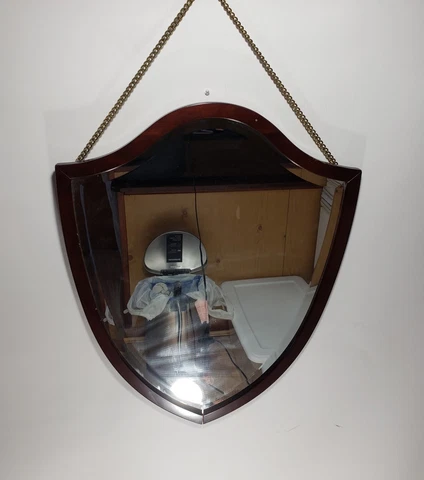 The Bombay Company Hepplewhite Shield Hanging Wall Vanity Dresser Mirror Cover